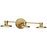 Issa Bathroom Vanity Light - Brushed Gold / Frosted