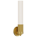 Rue Wall Sconce - Brushed Gold / Glossy Opal