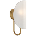 Seno Wall Sconce - Aged Gold / White Cotton