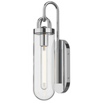Lancaster Wall Sconce - Chrome / Clear