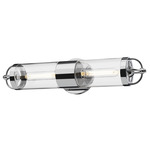 Lancaster Bathroom Vanity Light - Chrome / Clear