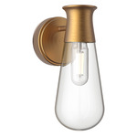Marcel Wall Sconce - Aged Gold / Clear