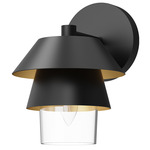 Tetsu Wall Sconce - Matte Black / Clear