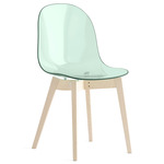 Academy Transparent Chair - Bleached Beech / Transparent Thyme Green
