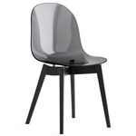 Academy Transparent Chair - Graphite / Transparent Smoke Grey