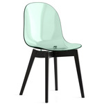 Academy Transparent Chair - Graphite / Transparent Thyme Green