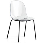 Academy Transparent Chair - Matte Black / Transparent