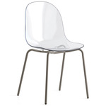Academy Transparent Chair - Matte Taupe / Transparent