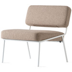 Sixty Crossweave Lounge Chair - Matte Optic White / Taupe Crossweave