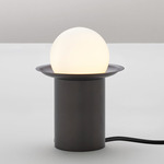 Janed Table Lamp - Satin Graphite / Opal