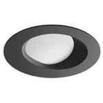 E4 Pro 4IN Round Flanged Wall Wash Trim - Black