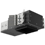 E4 Pro 4IN RD ADJ Flangeless Wood Ceiling Wall Wash Housing - Black Powder Coat