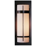 Banded Outdoor Wall Sconce - Coastal Natural Iron / Opal