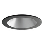 Entra CL 2IN Round Flanged Trim / Remodel Housing - Black / Satin Silver