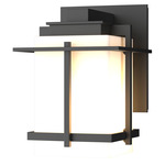 Tourou Small Outdoor Wall Sconce - Coastal Black / Opal