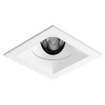 Entra CL 2IN Square Flanged Trim / Remodel Housing - White / White