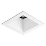 Entra CL 2IN Square Flanged Trim / Remodel Housing - White / White