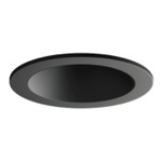 Entra CL 2IN Round Flanged Trim - Black / Black