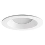 Entra CL 2IN Round Flanged Trim - White / White