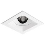 Entra CL 2IN Square Flanged Trim - White / White