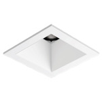 Entra CL 2IN Square Flanged Trim - White / White