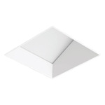 Entra CL 3IN Square Flangeless Trim - White