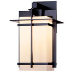 Tourou Outdoor Wall Sconce - Coastal Black / Opal