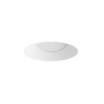 Entra CL 3IN Round Flangeless Trim - White