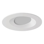 Verse 3IN Round Flanged Trim - White