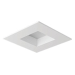 Verse 3IN Square Flanged Trim - White