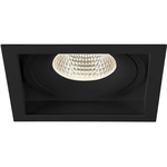 Amigo 6IN SQ Downlight Trim / Remodel Housing - Black