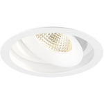 Amigo 6 inch RD Adjustable Gimbal Trim / Remodel Housing - White