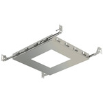Amigo 6IN SQ New Construction Mounting Plate - Silver