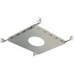 Amigo 6IN RD Trimless New Construction Mounting Plate - Silver