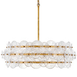 Rene Chandelier - Brass / Clear