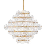 Rene Multi Tier Chandelier - Brass / Clear