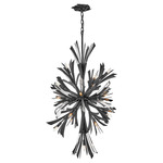Vida Long Pendant - Graphite / Crystal