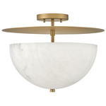 Inez Ceiling Light - Lacquered Brass / Alabaster