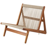 MR01 Initial Outdoor Lounge Chair - Iroko / Natural