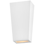 Cruz Outdoor Wall Sconce - Textured White / Etched Glass