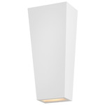 Cruz Outdoor Wall Sconce - Textured White / Etched Glass