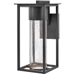 Coen Outdoor Dark Sky Wall Sconce - Black / Clear Seedy