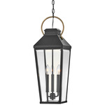 Dawson Outdoor Pendant - Black / Clear Beveled