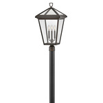 Alford Place 120V Outdoor Post Mount - Oil Rubbed Bronze / Clear