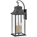 Adair Outdoor Wall Light - Aged Zinc / Clear