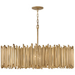 Roca Drum Pendant - Burnished Gold