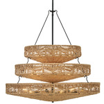 Ophelia Multi Tier Pendant - Black / Natural