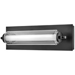 Lucien Bathroom Vanity Light - Black / Clear / Etched