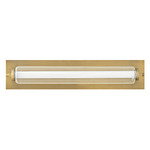 Lucien Bathroom Vanity Light - Lacquered Brass / Clear / Etched