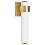 Aiden Wall Sconce - Lacquered Brass / Etched White